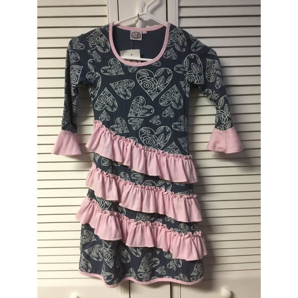 Lilli Lovebird size 10 Dress Hearts & Ruffles